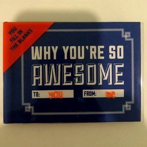 NWT Why You're So Awesome Customizable Gift Book